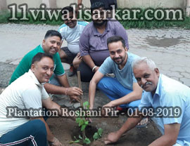 Poda Ropan (Plantation) ROSE WOOD (PURPLE FLOWER) Plants planted at Darbar Roshan Peer (Sheikh Abdul Qadir Jilani), Roshani Ground Purani Sabji Mandi Ludhianan By Ya Ghause Azam Dastgir Trust (Regd), on 01 August, 2019
