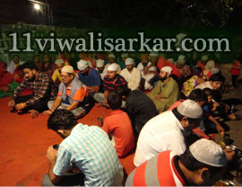 Sangat celebrating GIARVI SHRIF - 14-09-2016 at Darbar Ya Ghause Azam Dastgir Trust (Regd) Roshan Pir (Sheikh Abdul Qadir Jilani), Roshani Ground, Purani Sabji Mandi, Ludhiana, Punjab India.